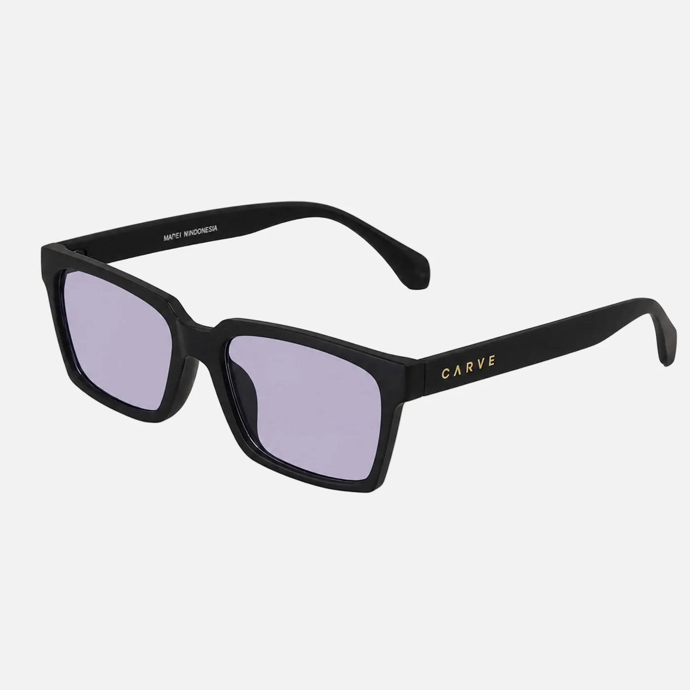 Nutty Professor - Gloss Black with Violet Lens