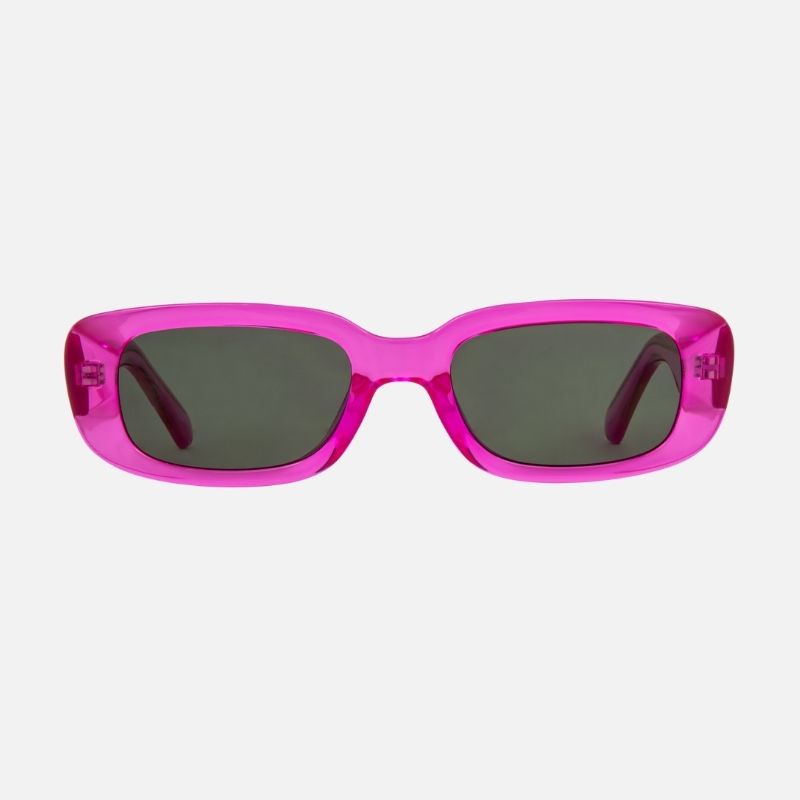 Lizbeth - Gloss Crystal Hot Pink with Gray lens