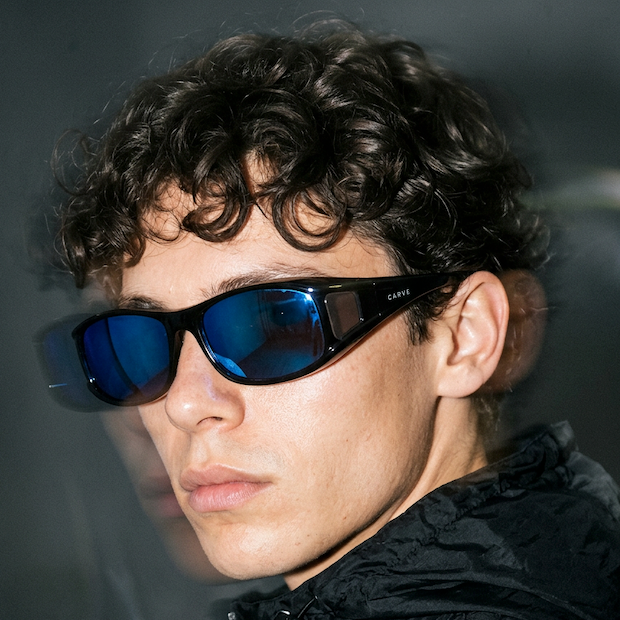 Objective - Gloss Black with Blue Iridium Lens