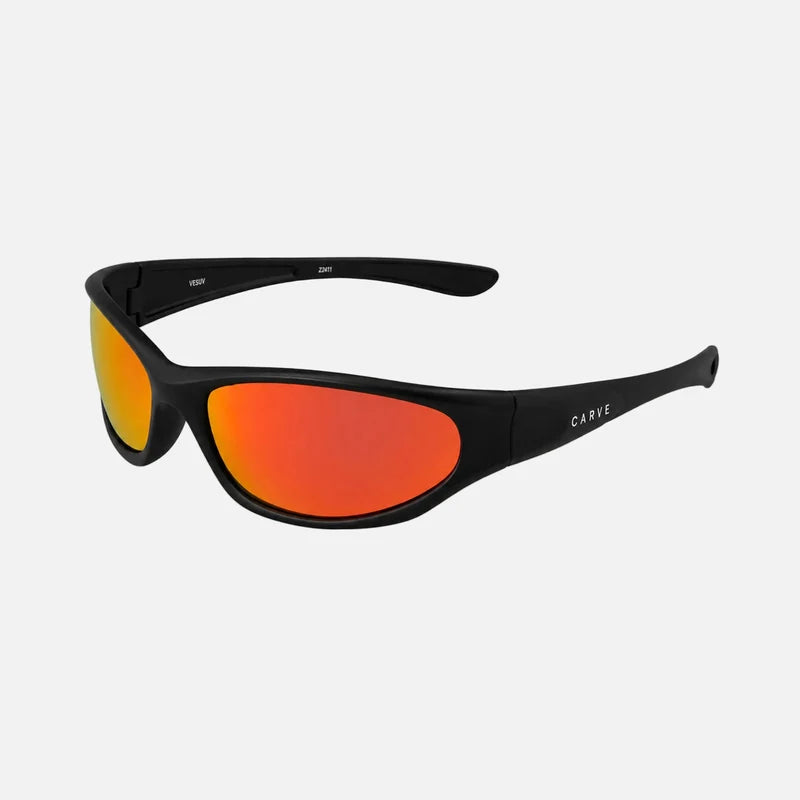 Vert - Matte Black with Red Iridium Lens