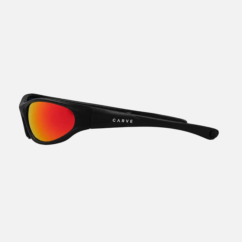 Vert - Matte Black with Red Iridium Lens
