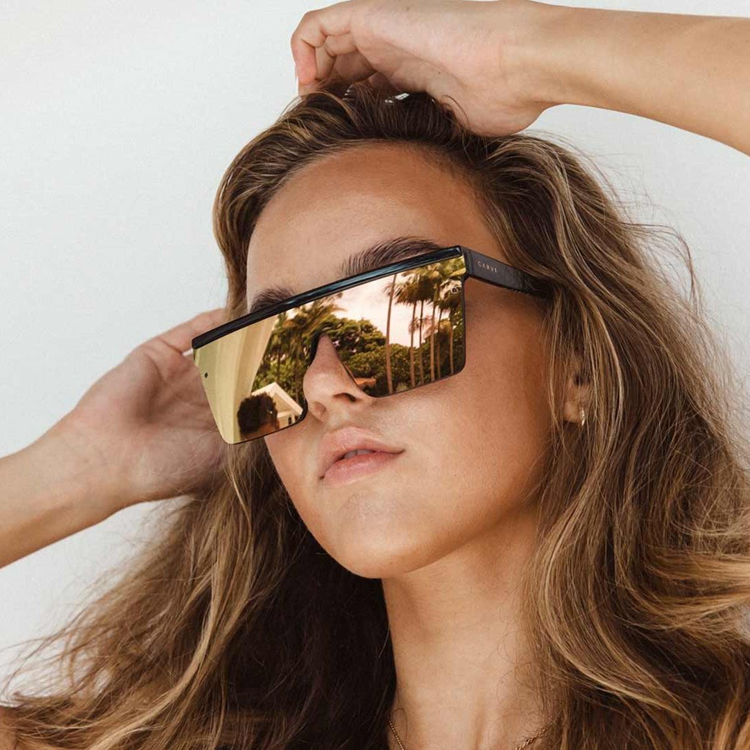 Muse - Gloss Black Frame Pink Purple Iridium Lens