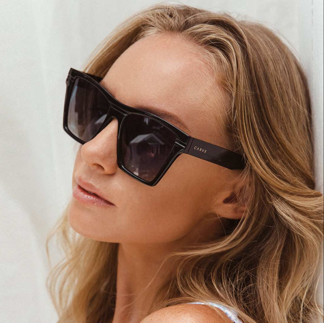 Phoenix - Gloss Black with Blue Gradient Polarized Lens