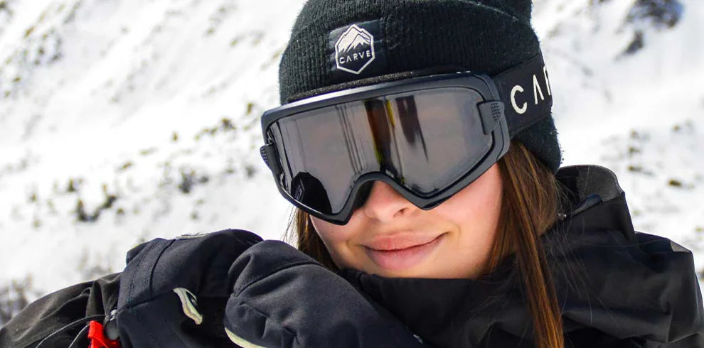 Black snow cheap goggles