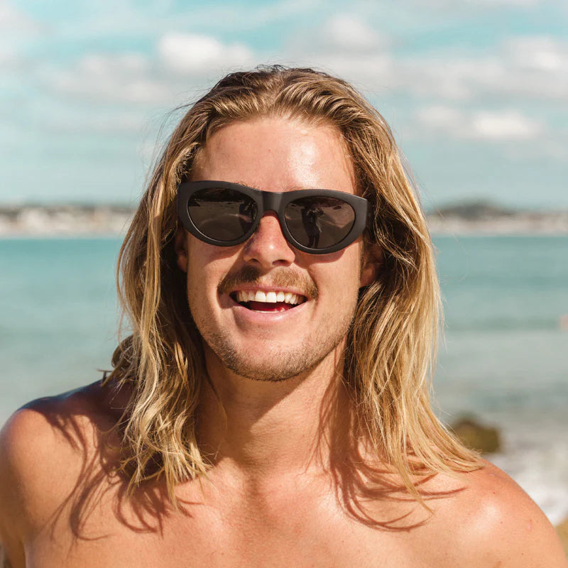 Montana - Gloss Black with Dark Grey Injected Polarized Lens