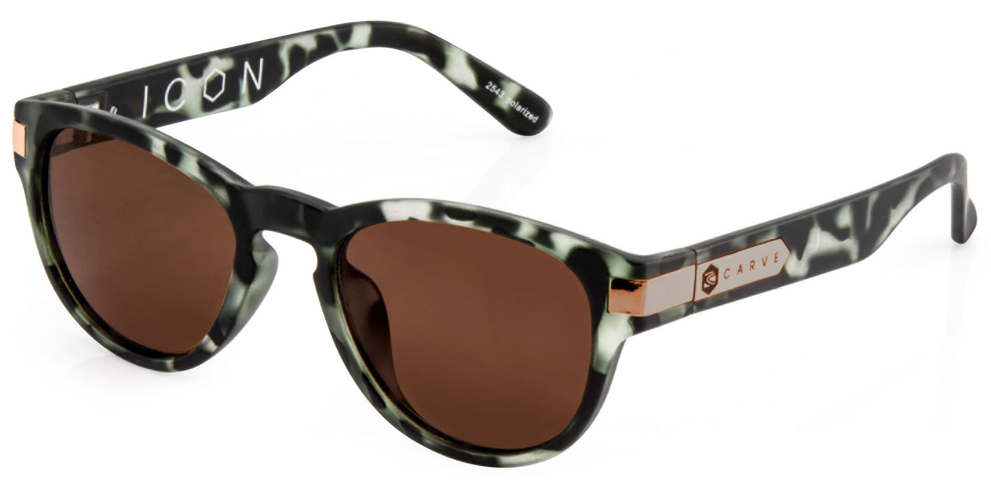 Icon - Matte Green Tort Frame Sunglasses