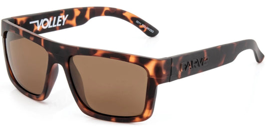 Volley - Injected Polarized Matte Tort Frame Floating Sunglasses