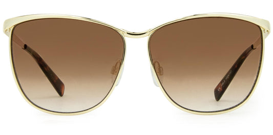The Amanda - Gold Metal Frame Sunglasses