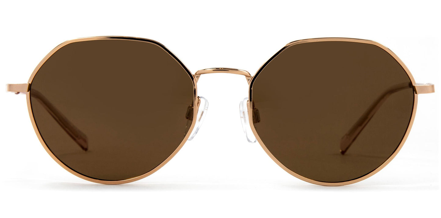Harper - Polarized Rose Gold Frame Sunglasses