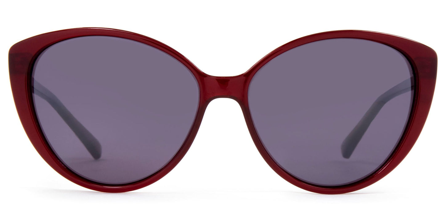 Brigitte - Polarized Pearl Red Frame Sunglasses