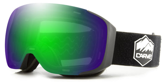 The Boss - Magnetic Interchangeable Lens Green Iridium Goggles