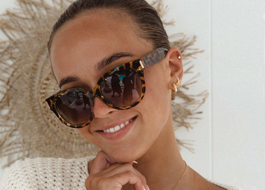Vivian - Gloss Tort Frame Sunglasses