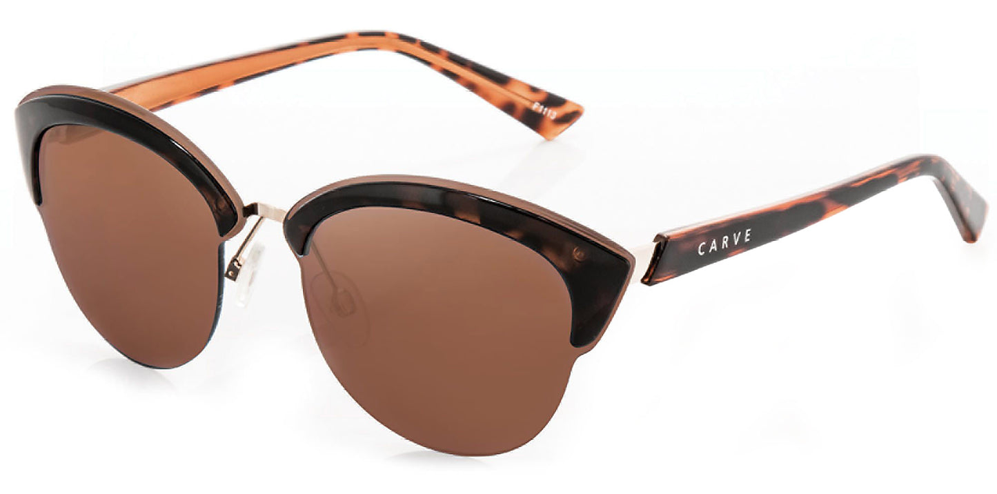Carolina - Polarized Gloss Brown Tort Frame Sunglasses