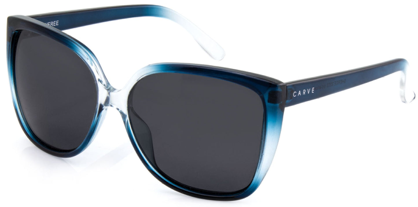 Sheree - Polarized Gloss Navy / Clear Frame Sunglasses