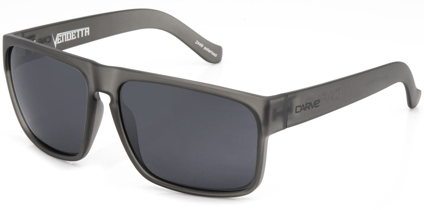 Vendetta - Polarized Gray Translucent Frame Sunglasses