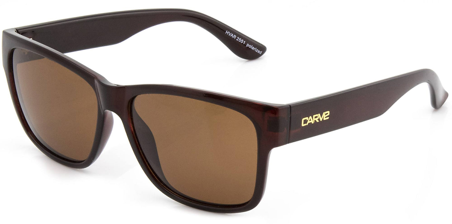 Hvar - Polarized Gloss Brick Frame Sunglasses