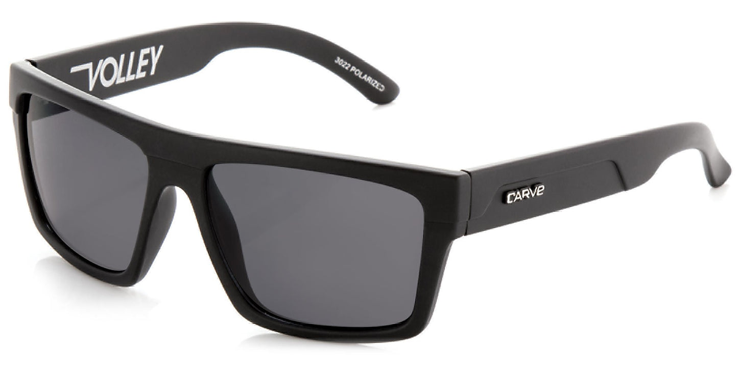 Volley - Polarized Matte Black Frame Sunglasses