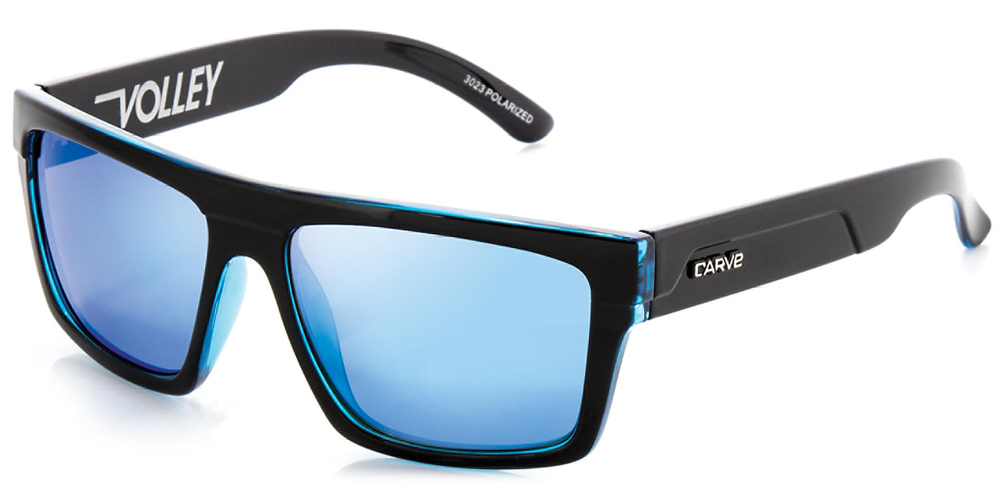 Volley - Polarized Iridium Gloss Black / Blue Frame Sunglasses
