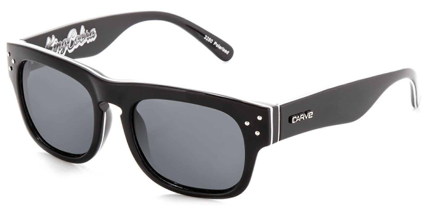 King Cobra - Polarized Gloss Black Frame Sunglasses