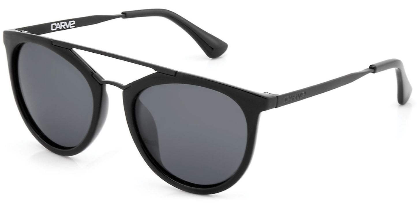 Amalfi - Polarized Gloss Black Frame Sunglasses