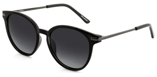 Dahlia - Polarized Crystal Black Frame Sunglasses