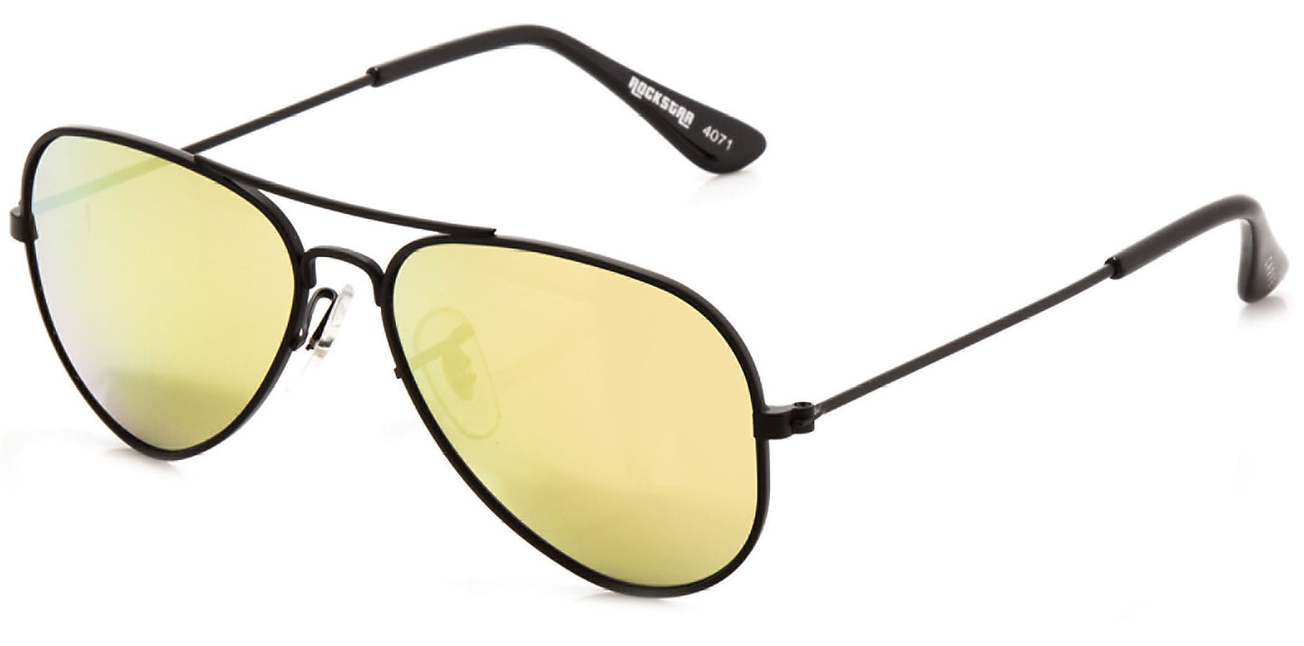 Rockstar - Iridium Matte Black Frame Sunglasses