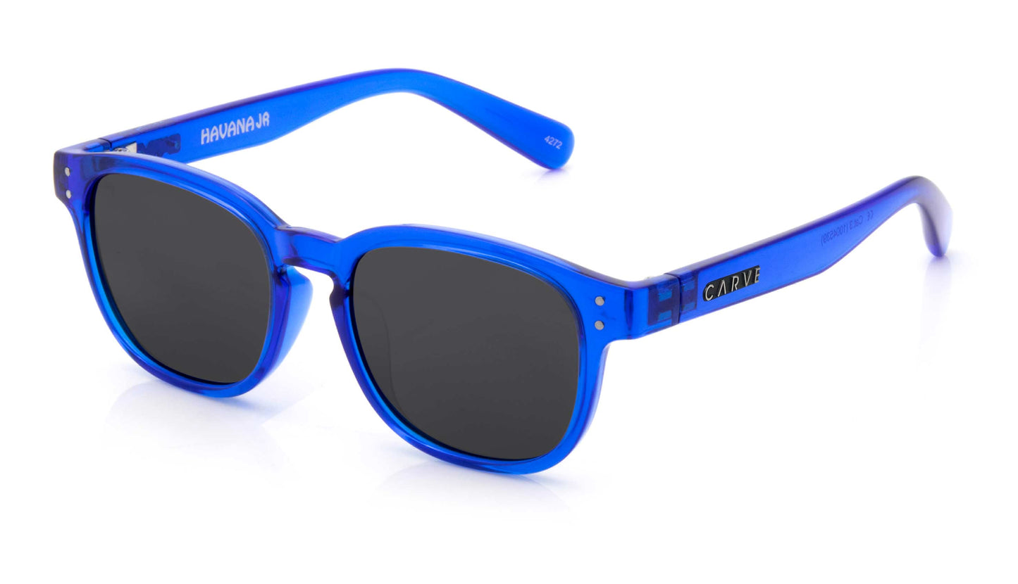 Havana Jr - Gloss Crystal Royal Blue Frame Sunglasses