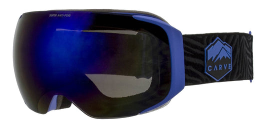 The Boss - Interchangeable Lens Blue Iridium Goggles