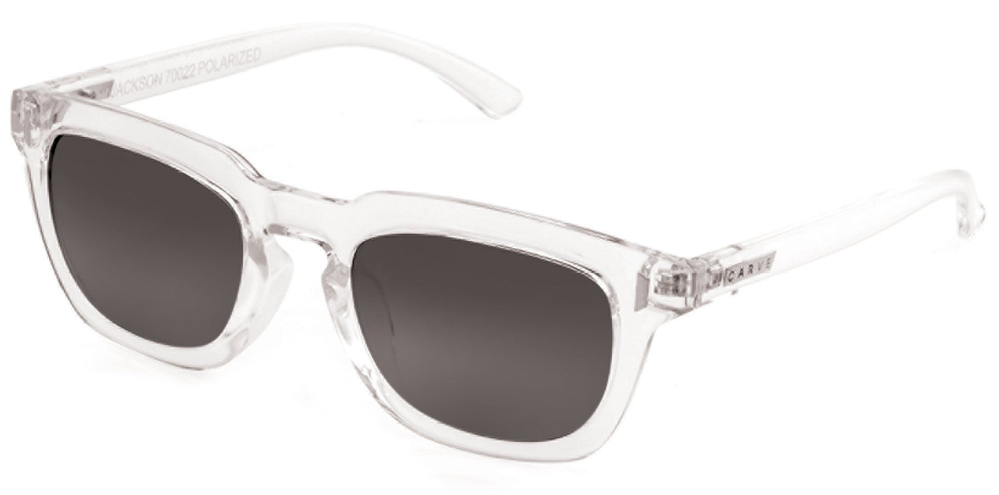 Jackson - Polarized Gloss Crystal Clear Frame Sunglasses